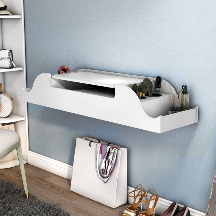 Mierkush 47.24" Width Wall Mounted Makeup Vanity Wayfair